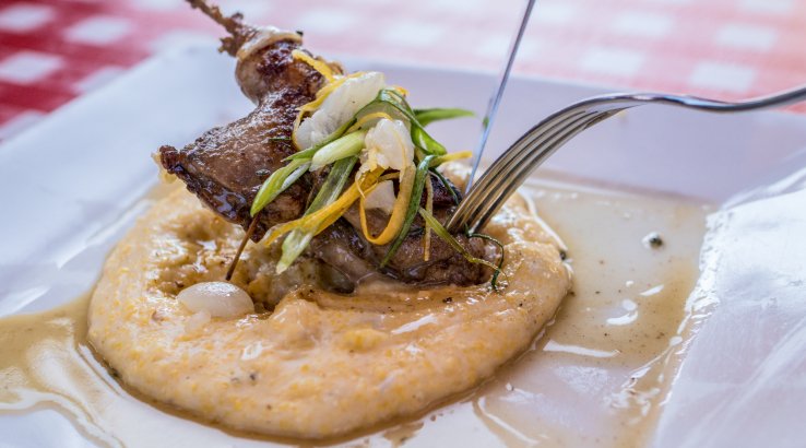 кролик з полентою