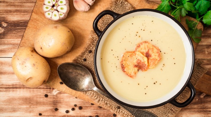 Картопляний крем-суп з цибулею рецепт