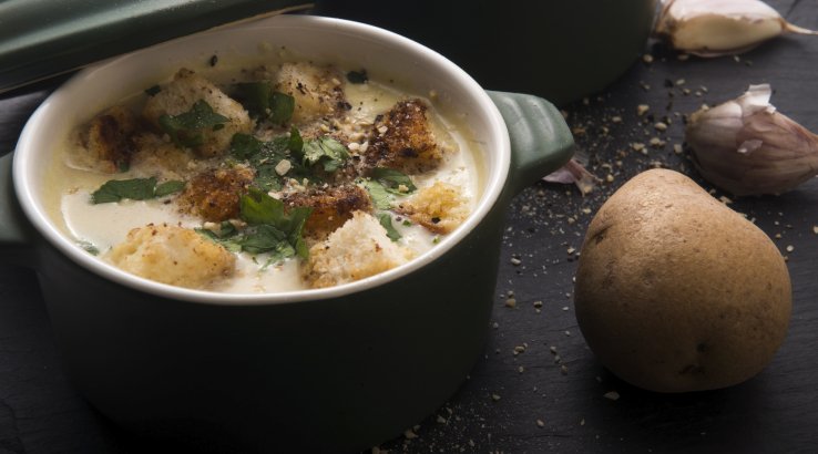 Картопляний суп з часником