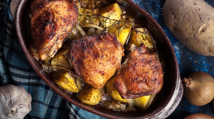 Рагу зі стегенець з картоплею