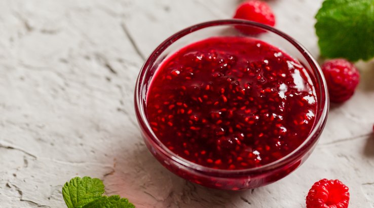 Джем з малиною і м'ятою