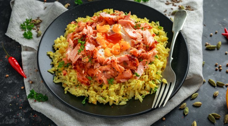 Пряний рис із сочевицею