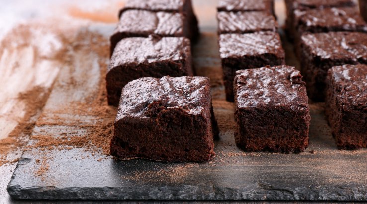 Брауні з какао і бананом