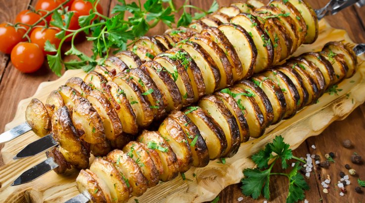 Картопля з салом для пікніка