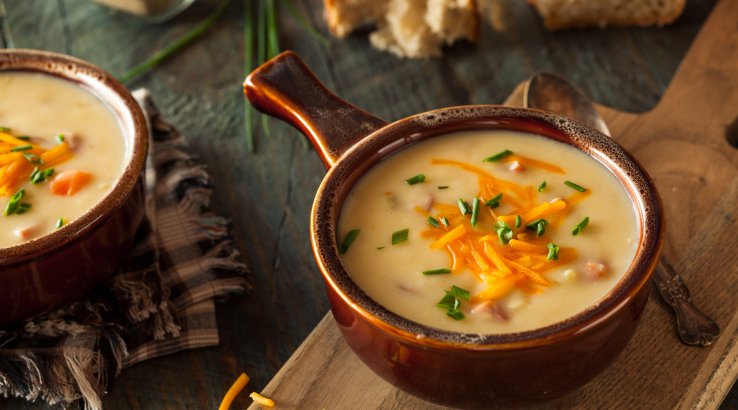 Сирний суп з яловичиною