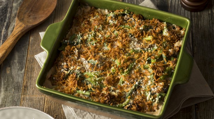 Запеканка из нута и зелени