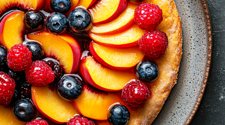 Сирна фруктова піца