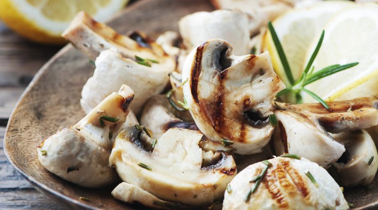 Печериці на грилі