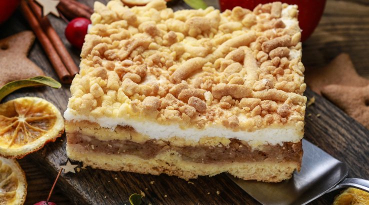 Польський пиріг з яблуками