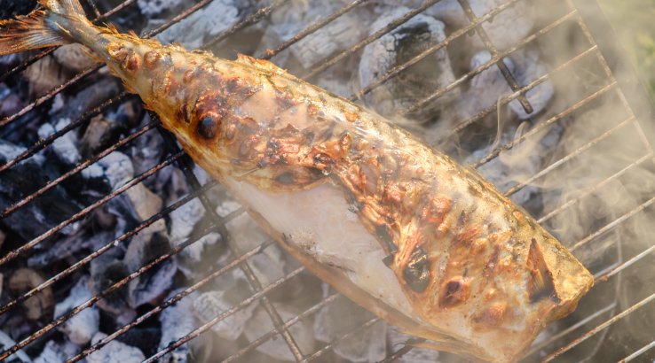 Скумбрія на грилі — смачна страва для компанії