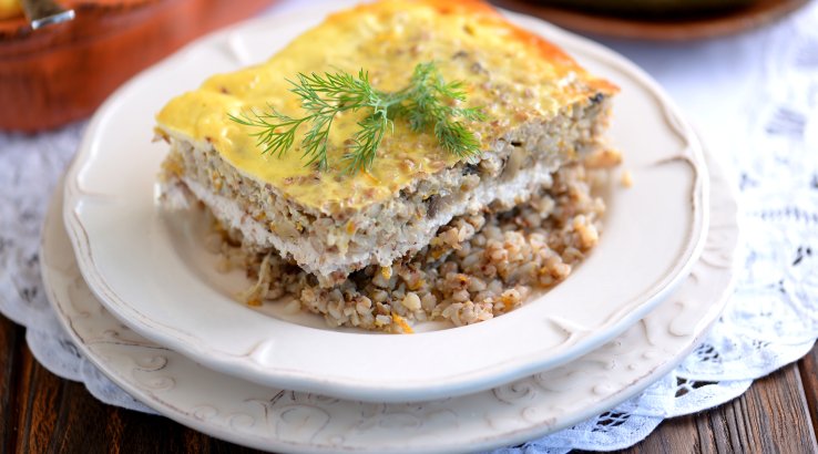 Крупник з гречки та печериць