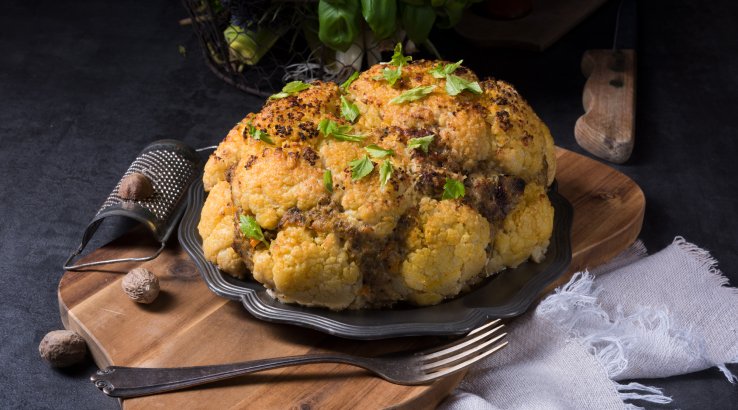 Цвітна капуста з м'ясним фаршем