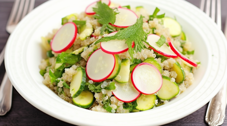 Салат з кіноа і редискою