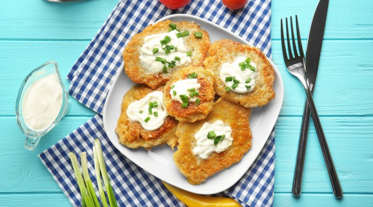 Деруни зі сметаною