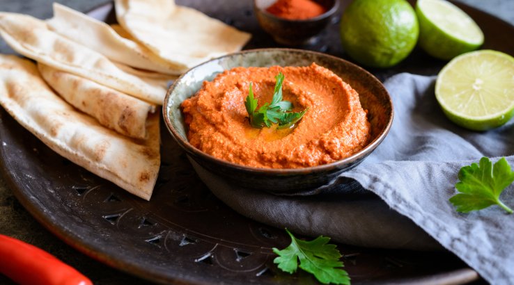 Діп з перцю і цвітної капусти