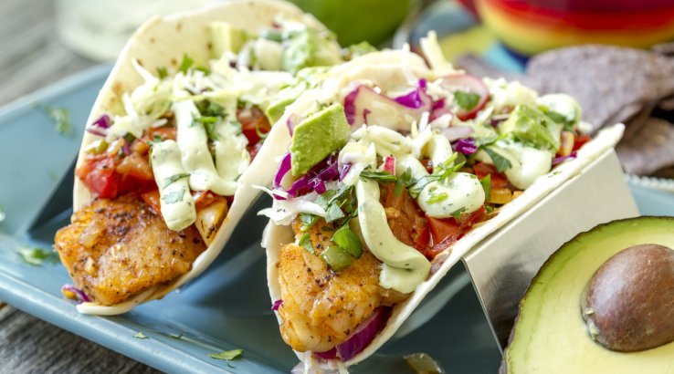 Тако з рибою і овочами