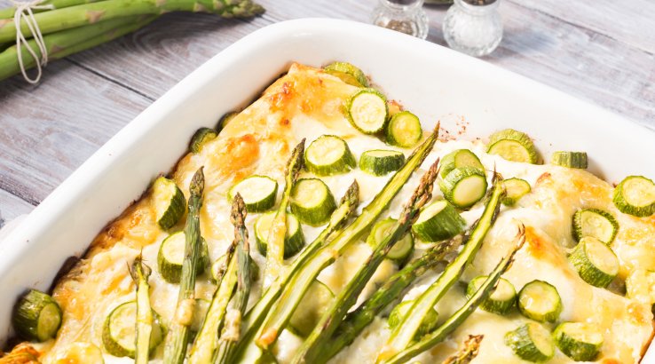 Лазанья зі спаржею