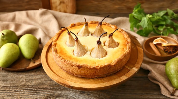 Грушевий чизкейк