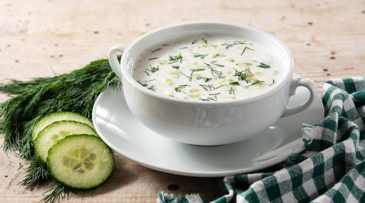 Холодний суп з огірків