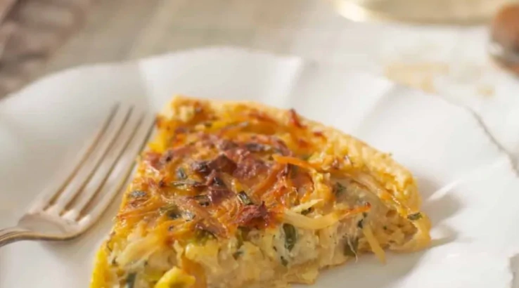 пиріг з пореєм і сиром