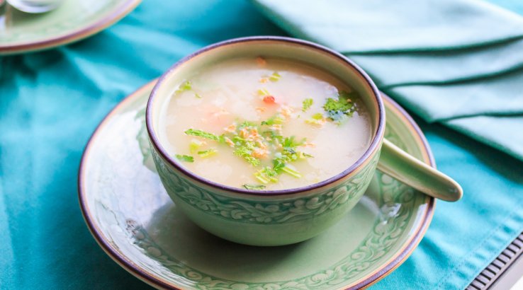 рисовий суп з креветками