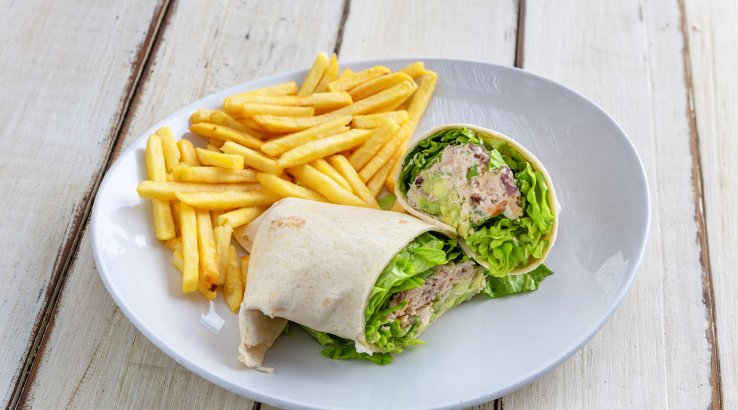 Кебаб з черемшею у лаваші