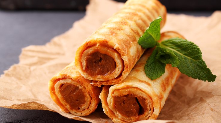 Вафельні трубочки зі згущенкою