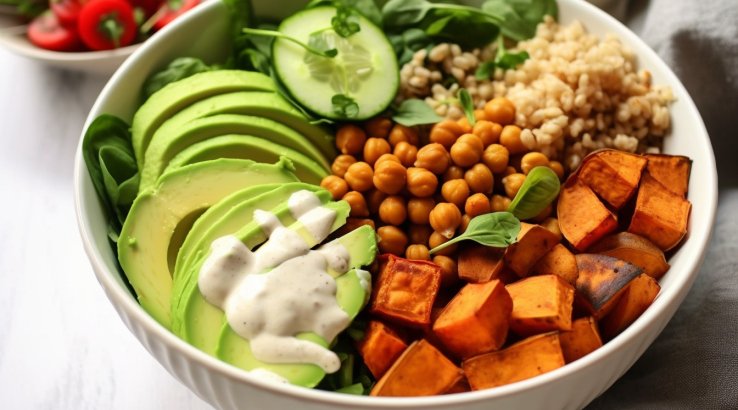 Будда-боул з нутом та бататом