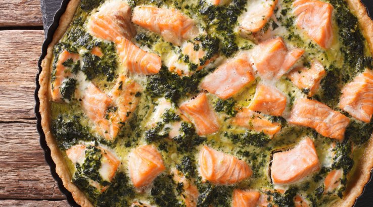 Запіканка з червоною рибою