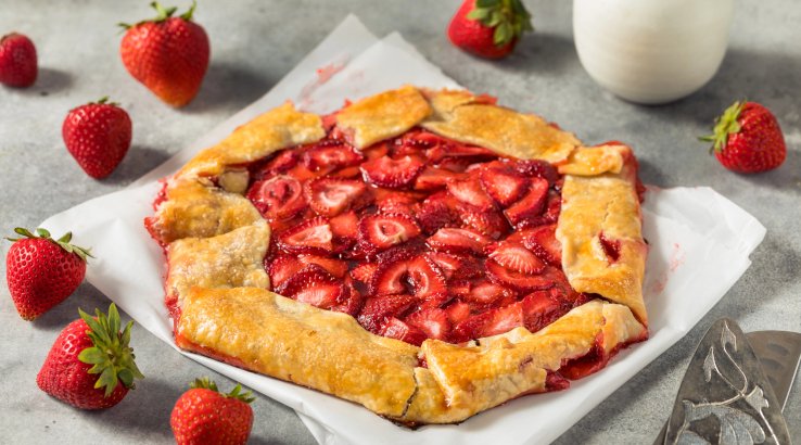 Галета з полуницею