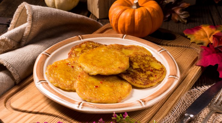 Деруни з гарбузом та яблуком