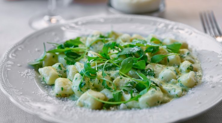 Ліниві вареники з зеленню і цибулею