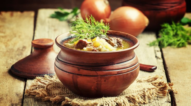 суп з грибами та перловкою