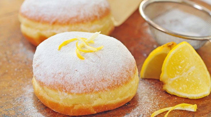 Лимонні пончики на кефірі