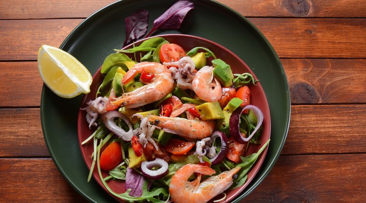 Севіче з королівських креветок