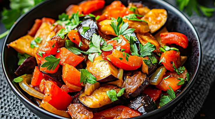 Рагу з куркою та соусом унагі