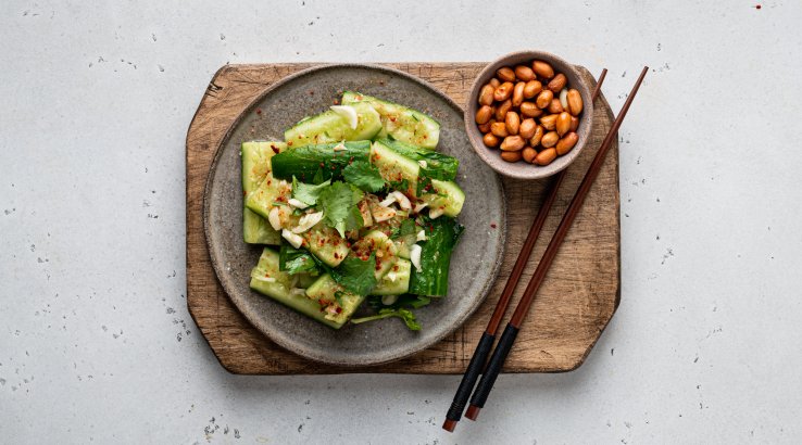 Огірки із заправкою