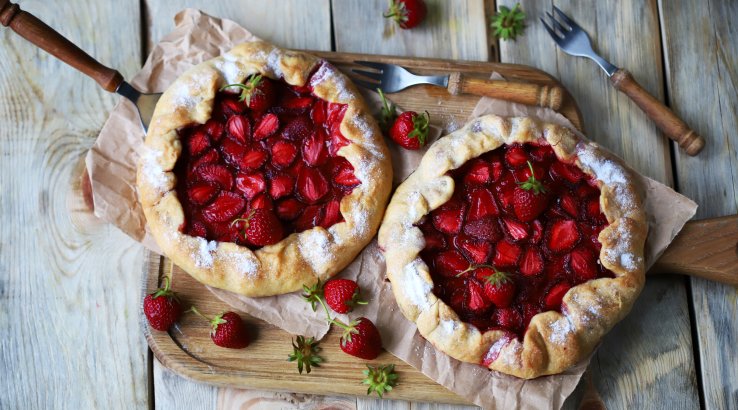 Галета з полуницею