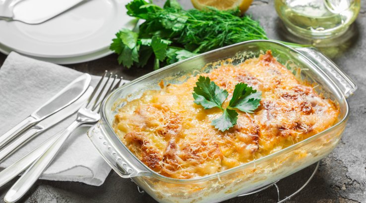 Запіканка з рибою під сиром