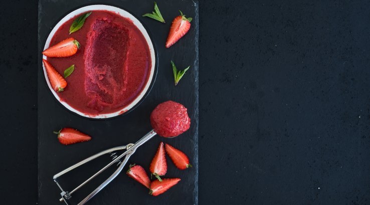 Сорбет з полуниці