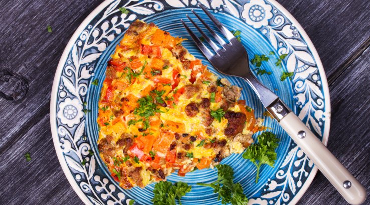 Вірменська мусака з гарбузом і фаршем