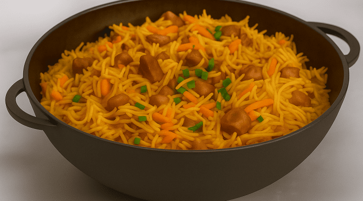 Узбецький плов з вермішелі нан-палау