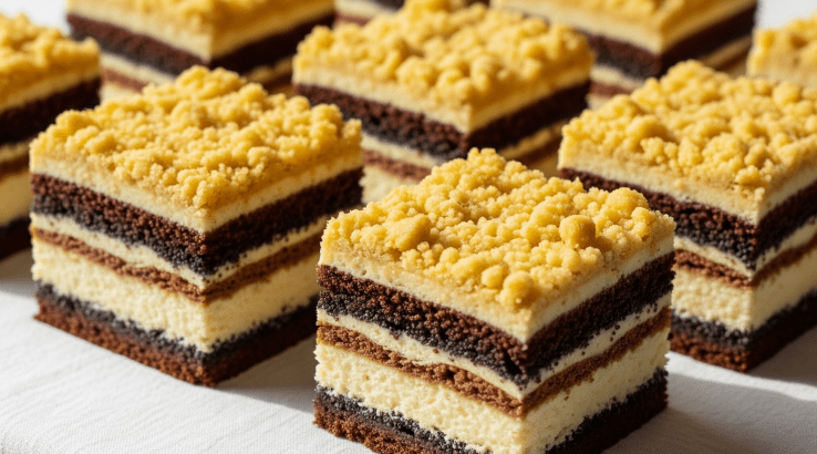 Сирник із маком на шоколадному тісті