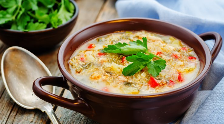 Суп з овочами та кіноа