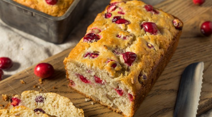 Різдвяний кекс з журавлиною