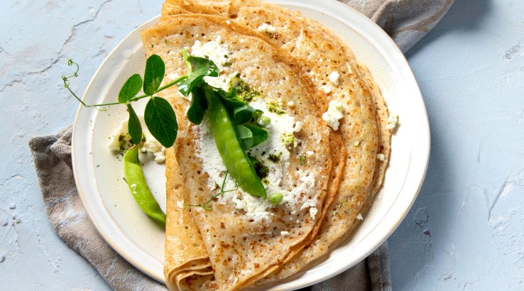 Сендвічі з млинців з сиром