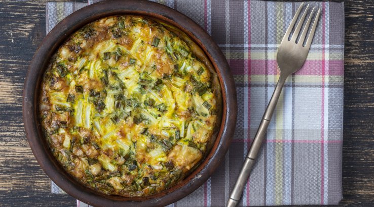 Яєчня з тертими кабачками