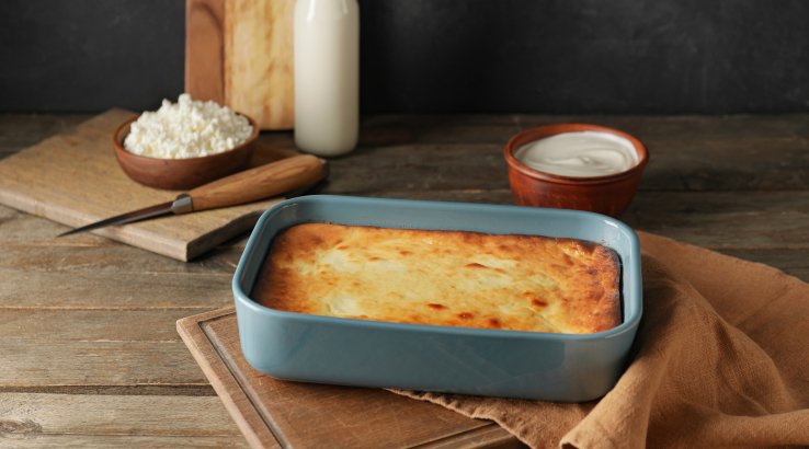 Запіканка з галушок і сиру