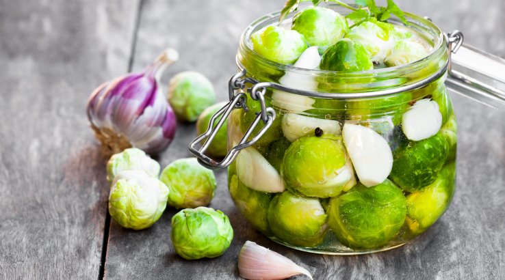 Маринованная брюссельская капуста