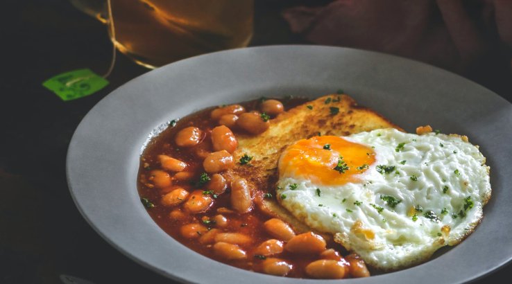 Фасоль и яйца